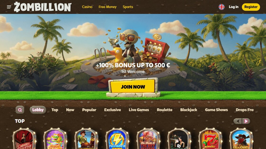 homepage van zombillion casino zonder cruks nederland